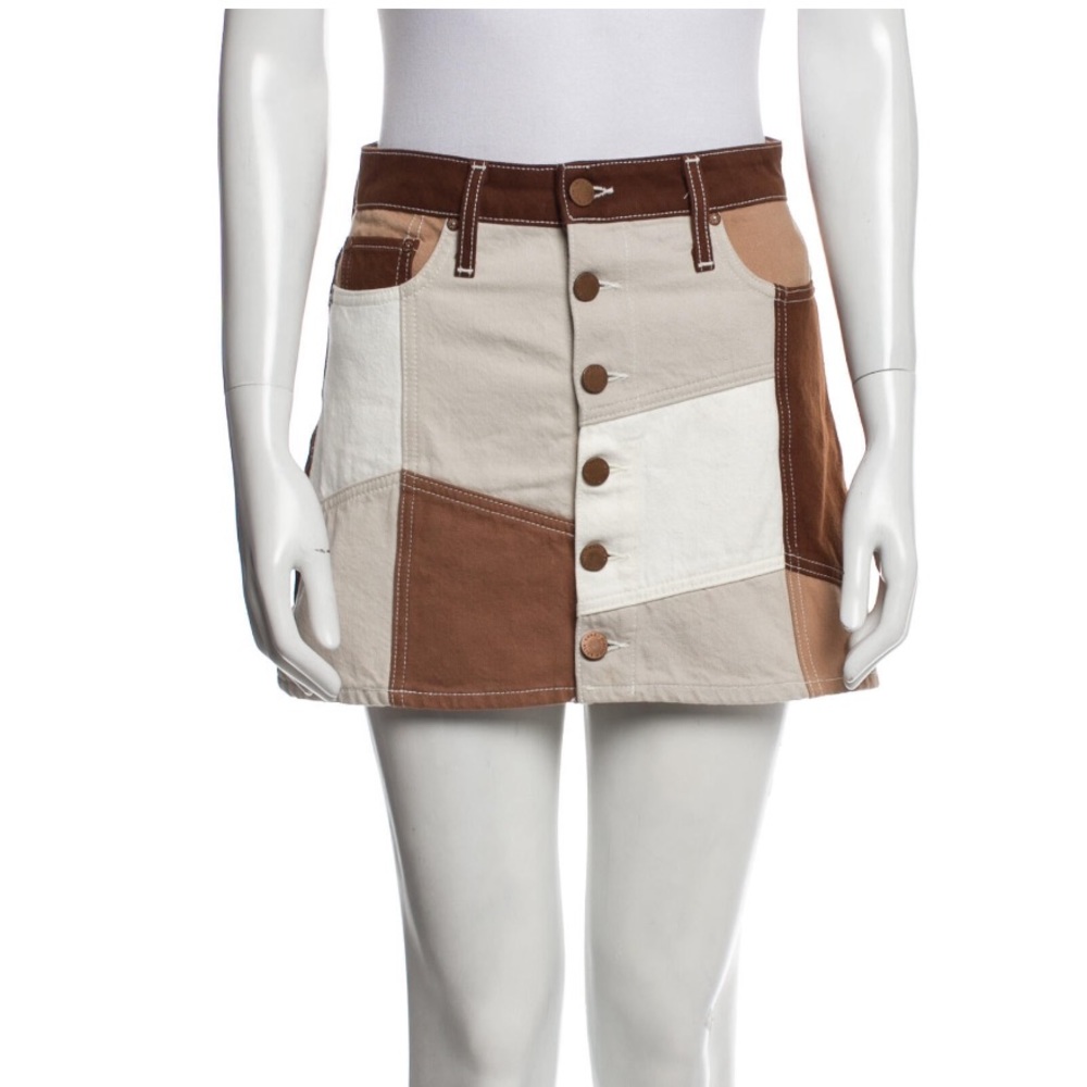 Alice + Olivia color-block mini skirt